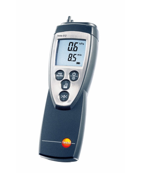 Testo 512 - App. de mesure de la pression et vitesse d'air 0...2 hPa