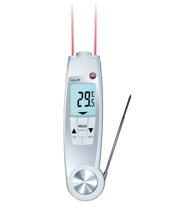 Testo 104-IR - Thermomètre infrarouge et pénétration alimentaire