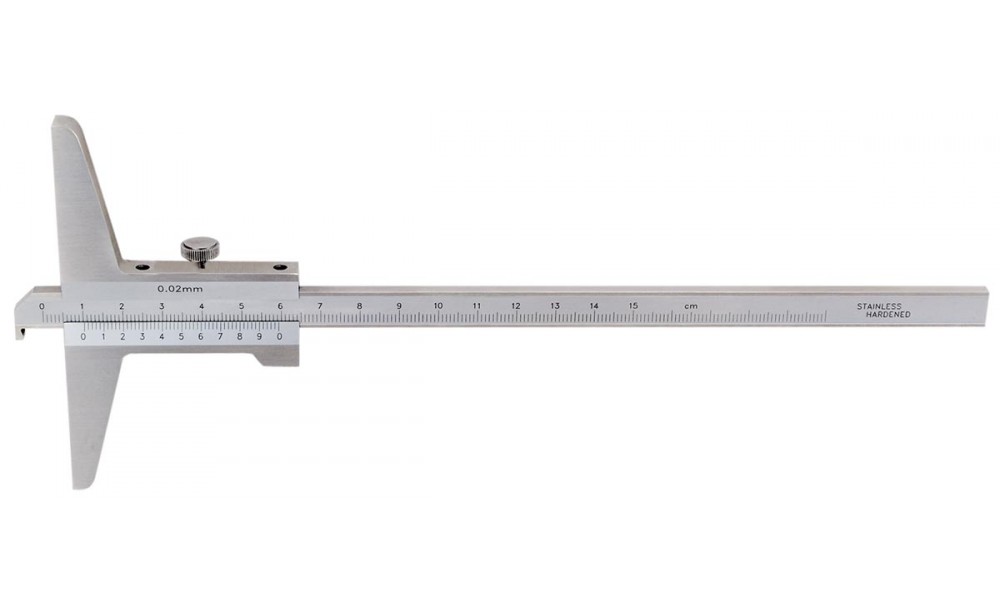 Jauge de profondeur à vernier,capacité 0-150 ,lecture 0,05 mm,précision  ±0,05 mm