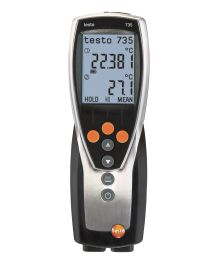 Testo 735-2 Thermomètre (3 canaux) con memoria integrada y software para PC