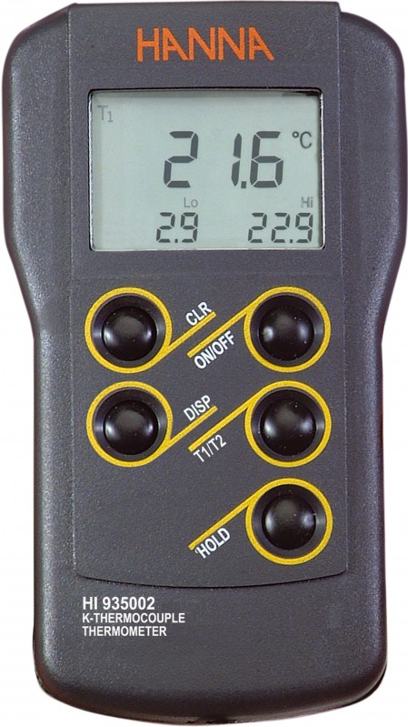 Thermomètre digital - Sonde type K - Sonde de pénétration - Etanche IP65 -  Aimant