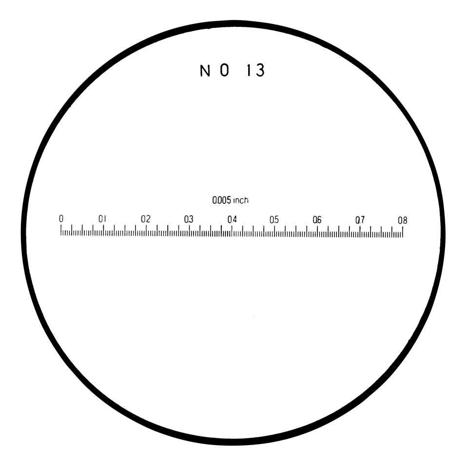 Réticules de mesure de longueurs Mitutoyo 183-114