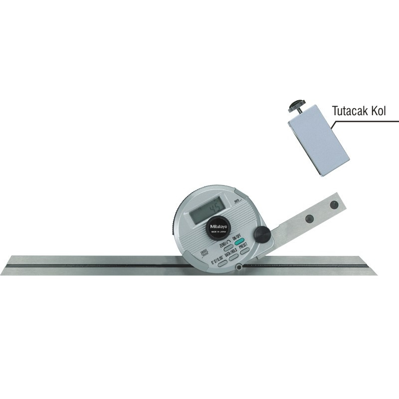 Mitutoyo 187-501 Rapporteur d'angle universel Digimatic avec règle 150 mm