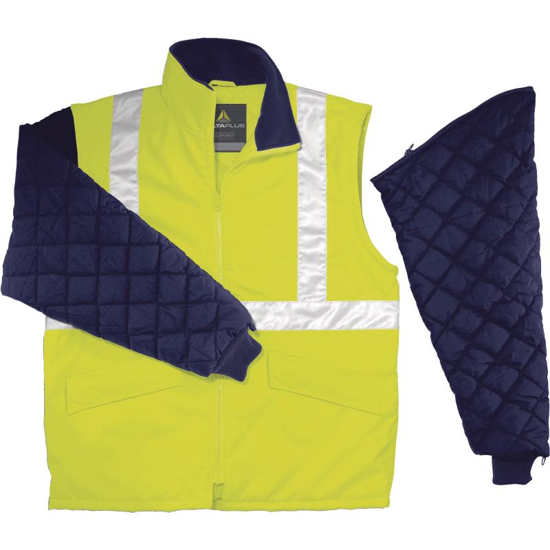 VESTE HAUTE VISIBILITÉ MANCHES AMOVIBLES DELTAPLUS FREEWAY HV 