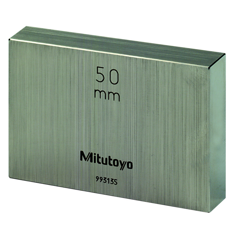 Cale parallèle individuelle en acier 50 mm classe 1 Mitutoyo 611675