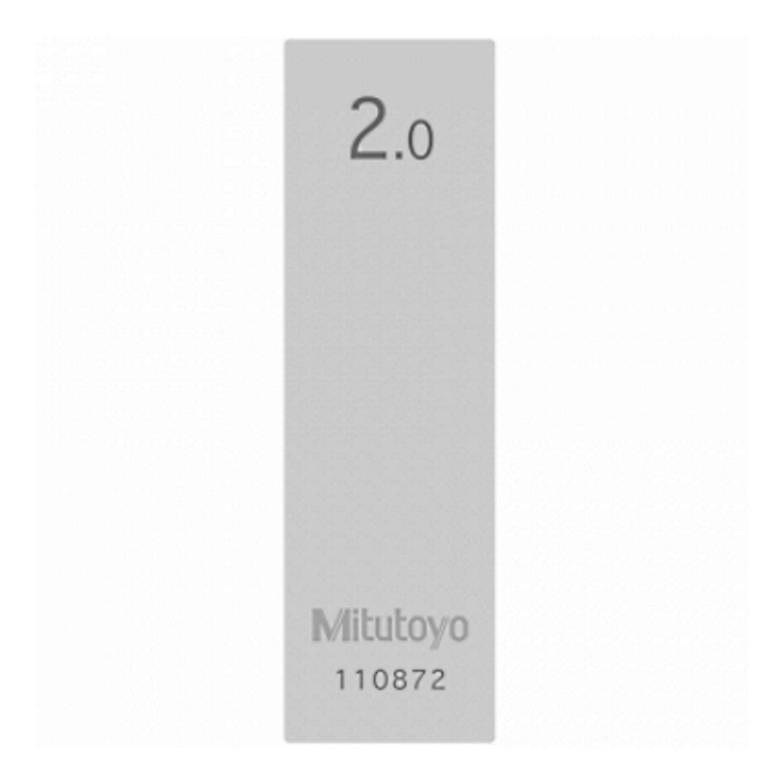 Mitutoyo 611612-031 Cale parallèle individuelle en acier 2mm  Classe 1