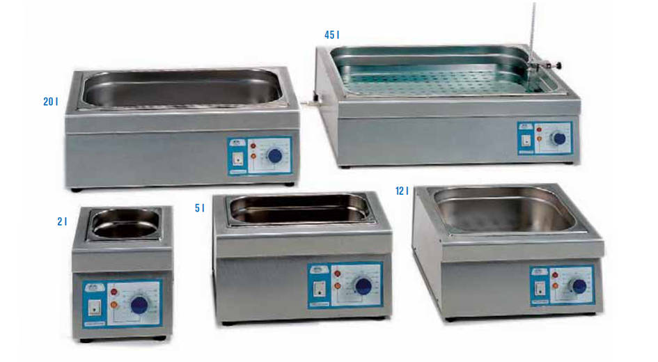 Bain marie Selecta pour eau et huile Precisterm 5L, Temp Max 200°C, HxLxP 15cmx30cmx14cm utiles