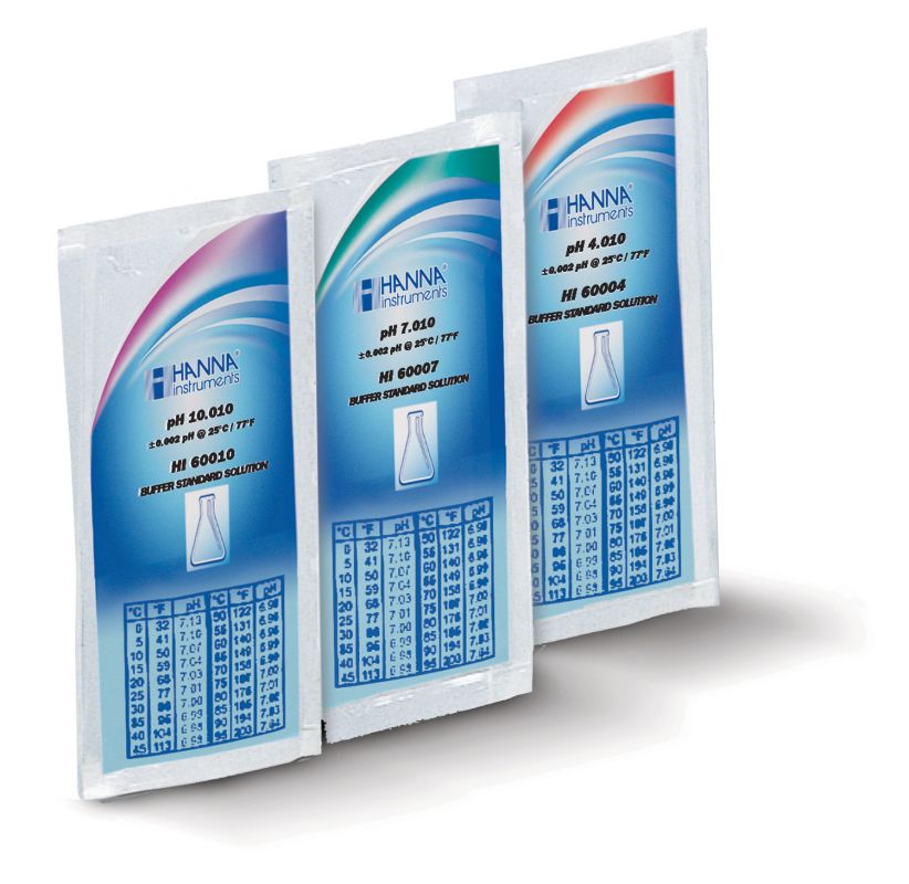 Solution tampon haute résolution ± 0,002 pH avec certificat d’analyse, pH 4,010, 25 sachets de 20 mL